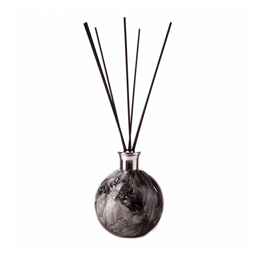 Amelia Art Glass Black Marble Large Sphere Reed Diffuser £19.34